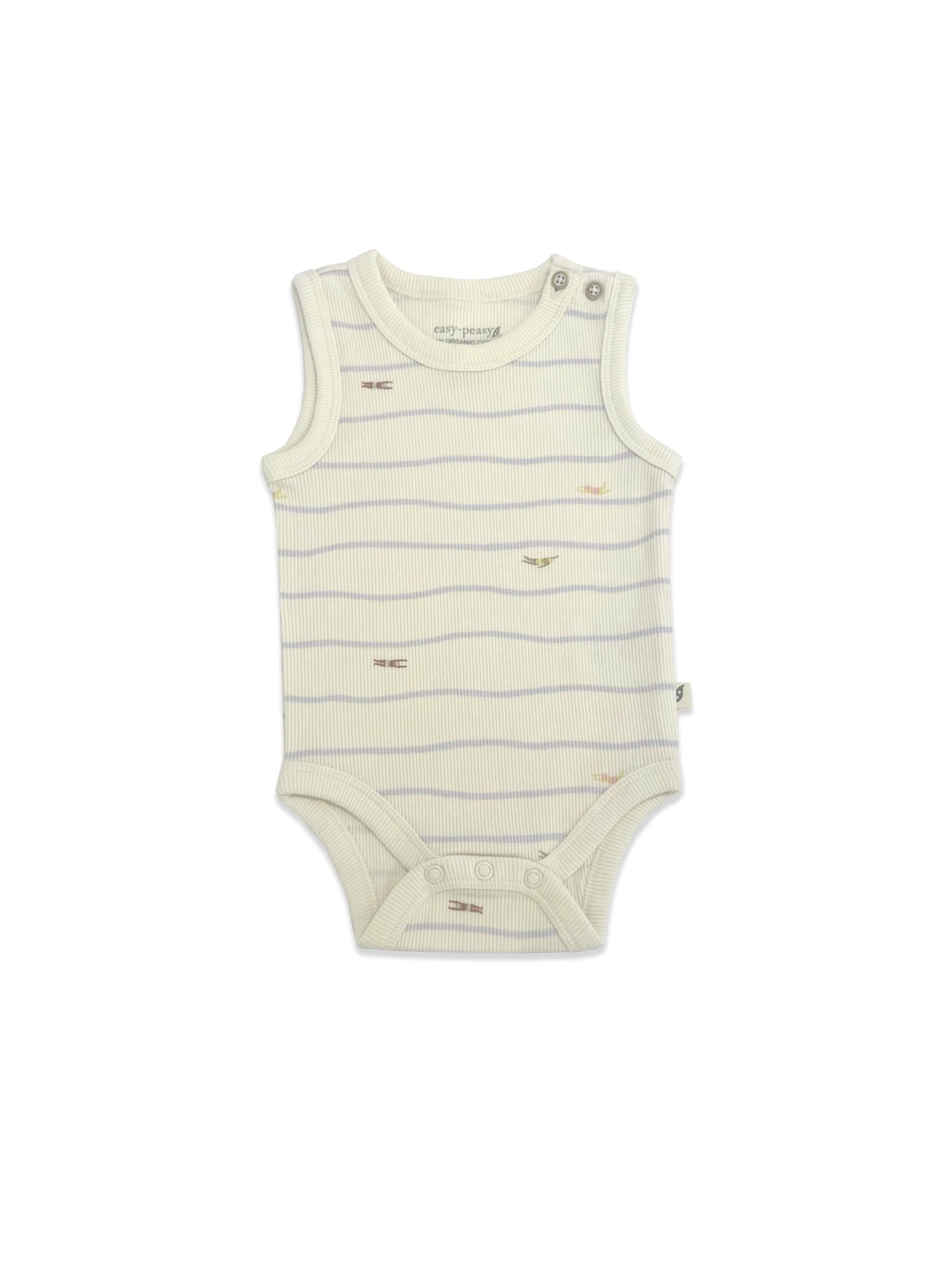 easy-peasy Baby Organic Cotton Bodysuit and Legging Set, 2-Piece, Sizes 0-24 Months