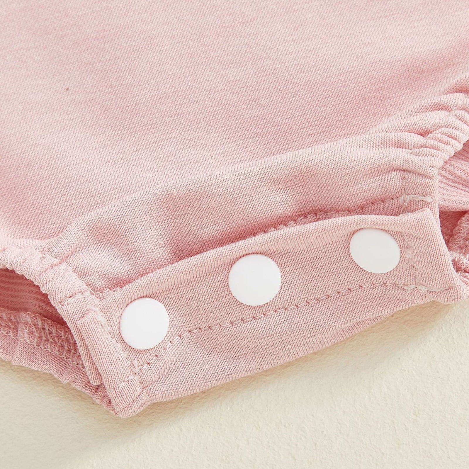 FYEGRE Baby Girls First Birthday Outfit Long Sleeve Goose Embroidery Soft Bodysuit Romper for Toddler Photo and Wear Pink 6-12 Months