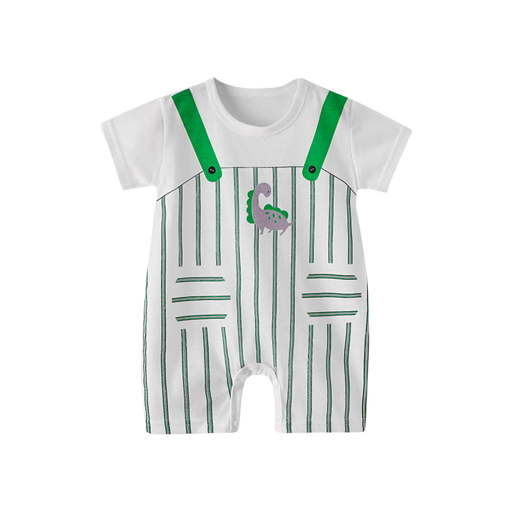 Avrntaa Infant Baby Boy Romper - Kids Round Neck Short Sleeve Playsuit One Piece Outfit 0-24 Months