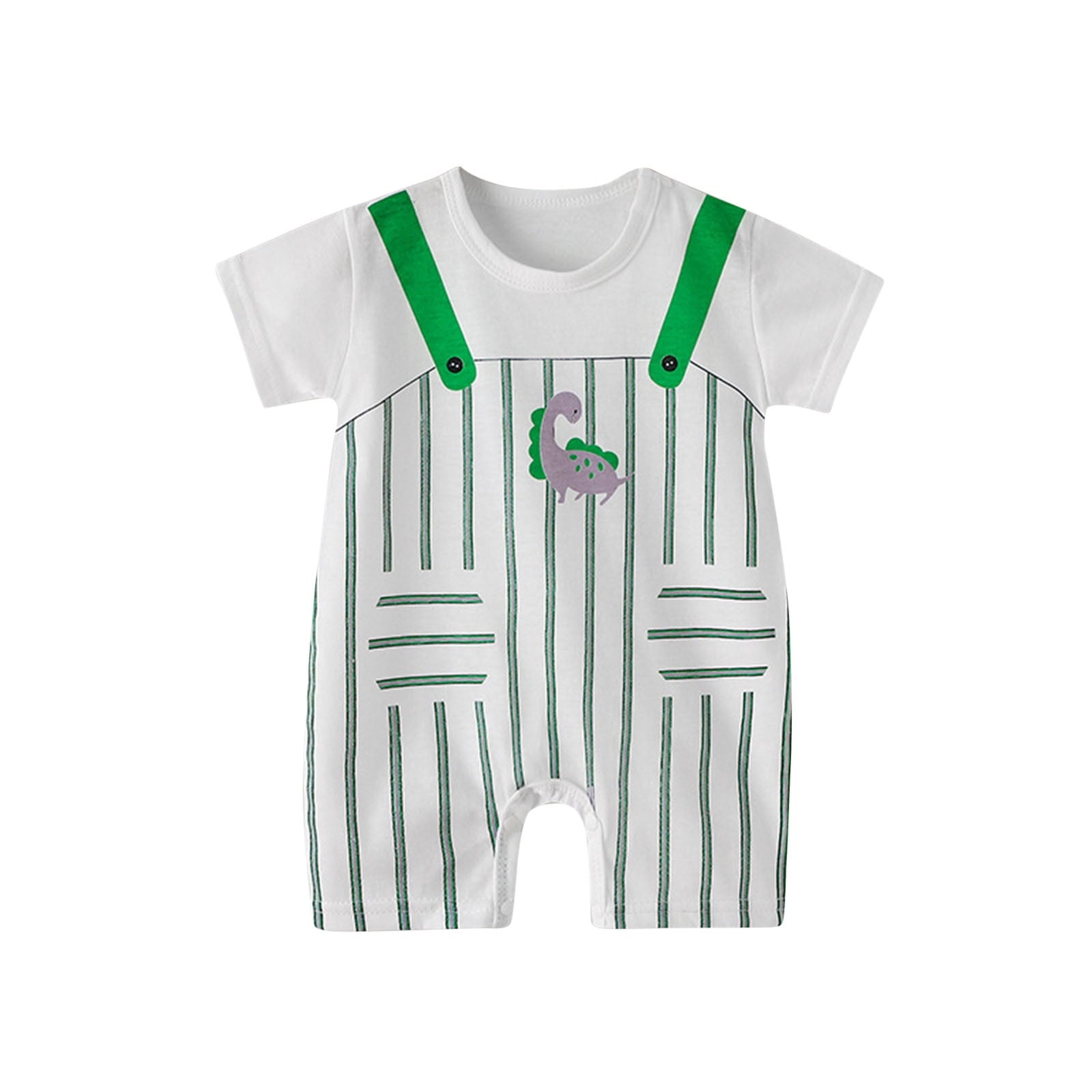 Avrntaa Infant Baby Boy Romper - Kids Round Neck Short Sleeve Playsuit One Piece Outfit 0-24 Months