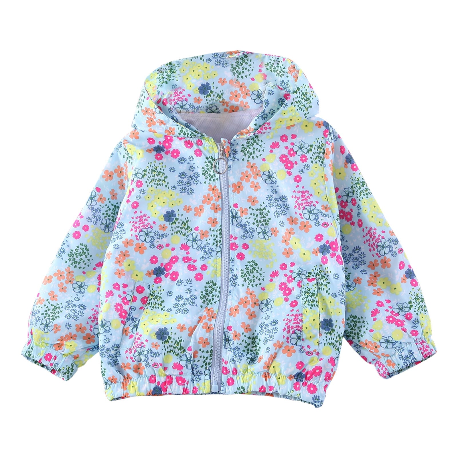 Avrntaa Toddler Jackets for Girls - Cartoon Print Full Zip Hooded Jacket Cute Dust Coats Cold Weather Shop Pink Jacket Size 7Y
