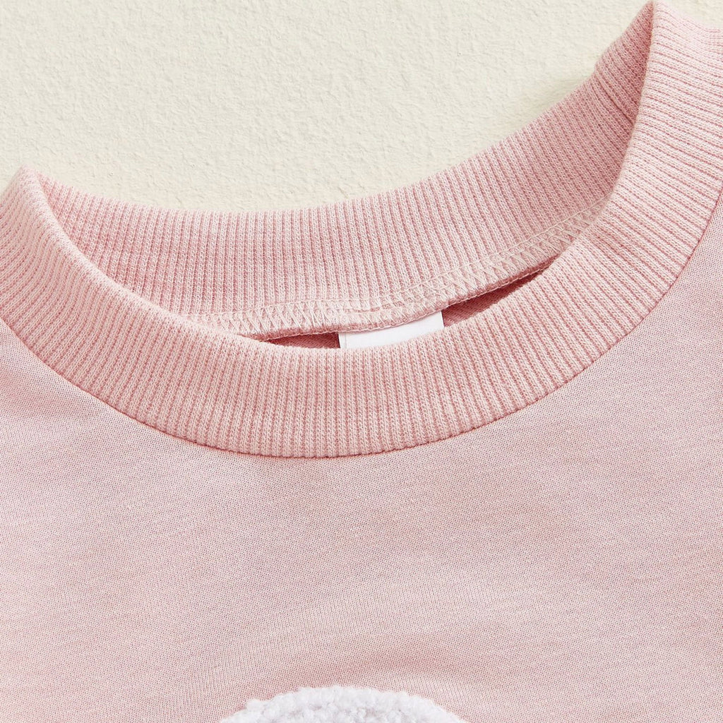 FYEGRE Baby Girls First Birthday Outfit Long Sleeve Goose Embroidery Soft Bodysuit Romper for Toddler Photo and Wear Pink 6-12 Months