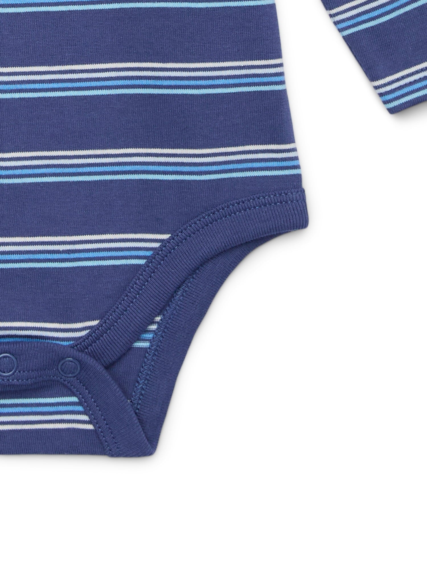 Garanimals Baby Boy Long Sleeve Striped Jersey Bodysuit with Pocket, Sizes 0-24 Months